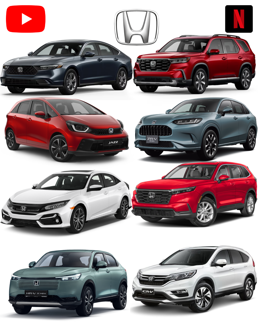 Youtube e Netflix AI-Box per Honda